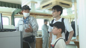 20日は海の日　高松港で海に関するイベント　海で活躍する船「美讃」と「くりなみ」を見学