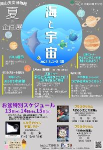 夏の企画展「海と宇宙」