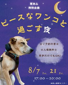 ピースなワンコと過ごす夜