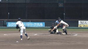 尽誠学園の4番・小寺が2点タイムリースリーベースなど　尽誠学園が高松工芸に8回コールド勝ち【夏の高校野球 香川大会】18日