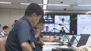 南海トラフ地震発生後に台風接近の想定　香川県庁で災害対策訓練