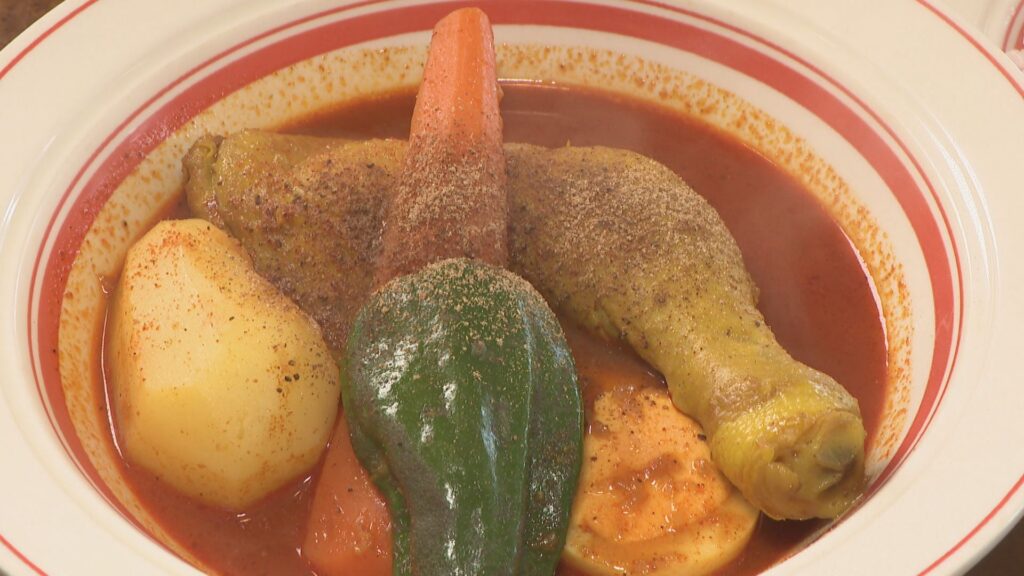 オーナーが北海道で修業した専門店　辛くておいしいスープカレー　スープの辛さは100段階！ 岡山【ほっとマルシェ】