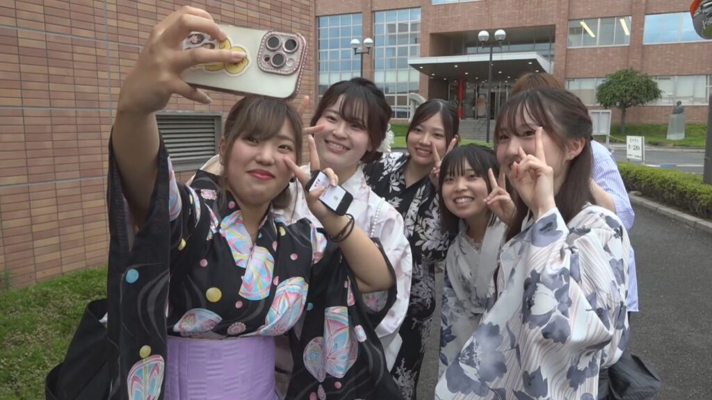 浴衣姿で登校　美作大学で学生企画の七夕祭り　4年ぶりに浴衣コンテストも　岡山・津山市