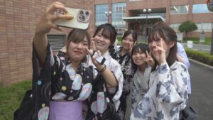 浴衣姿で登校　美作大学で学生企画の七夕祭り　4年ぶりに浴衣コンテストも　岡山・津山市