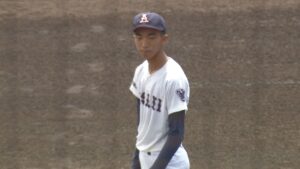 岡山朝日・笹が力投！岡山工打線を相手に8回無失点の好投 3年ぶり初戦突破【夏の高校野球 岡山大会】11日