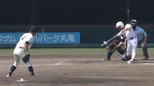 志度のエース・岡莉玖斗投手が11奪三振で1失点完投　坂出商を下し3回戦へ【夏の高校野球 香川大会】12日