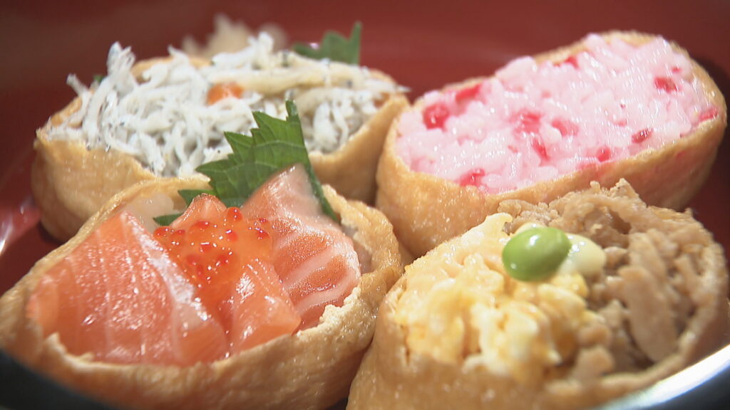 カラフルな創作いなりずし　エビマヨや“きつねうどん”など変わり種も　香川【ほっとマルシェ】