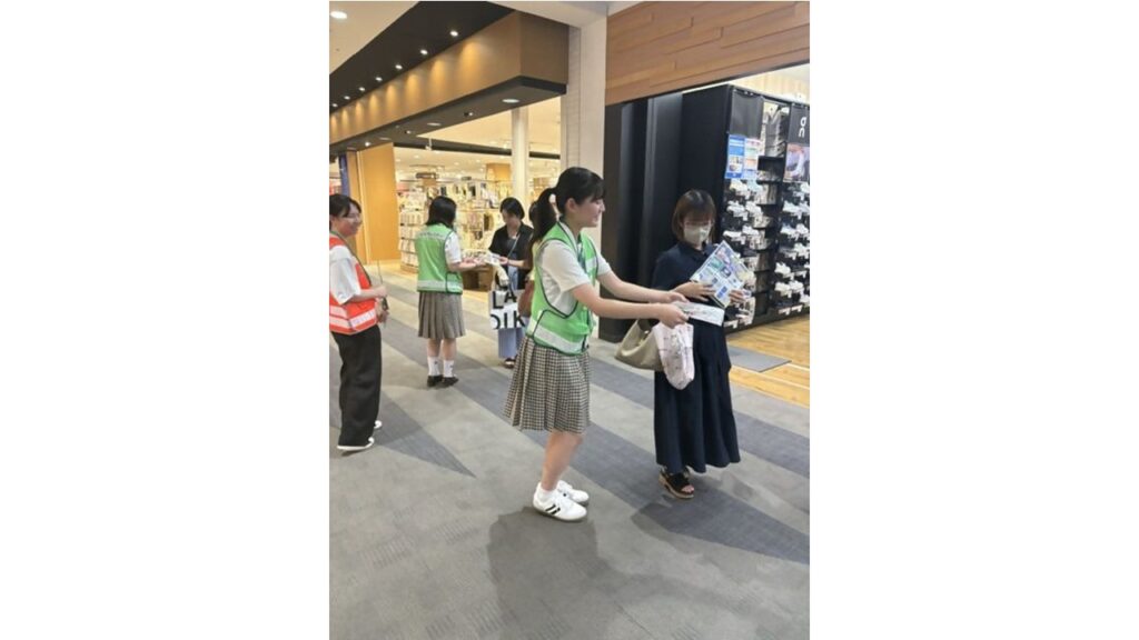 岡山県内の高校生が特殊詐欺防止など呼び掛け