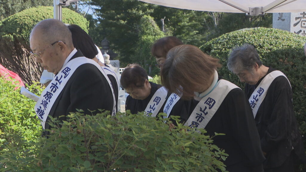 原爆投下から81年 岡山市で慰霊祭 被爆者や遺族が犠牲者を追悼「一番に平和しかない」