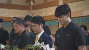 今季からB.ONE参戦！香川ファイブアローズが開幕前に優勝祈願