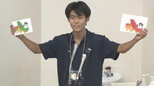 ピンクバッタの研究でＱ-１ベスト8　昆虫の面白さを探求する高校生「好きになった理由は本能」　岡山【青春のキセキ】