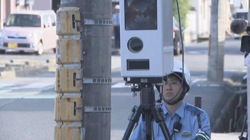 9月1日 生活道路の法定速度引き下げ 登校時間に速度違反の取り締まり 岡山