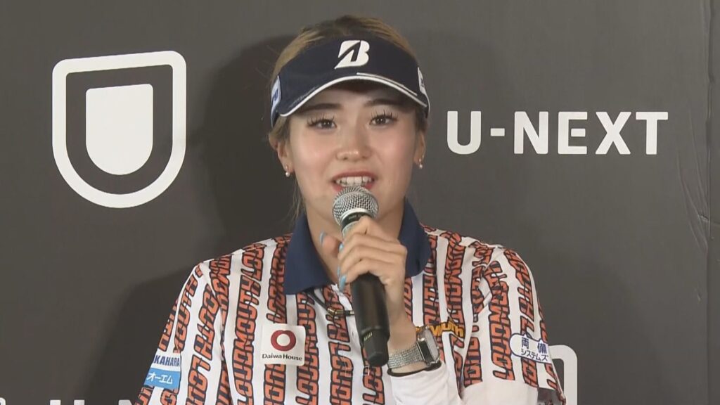 岡山市出身の女子プロゴルファー・桑木志帆選手が国内ツアー4勝目