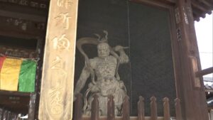 金剛力士像　3日間の特別拝観　マッチョな後ろ姿を見るチャンス　総本山善通寺　香川
