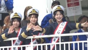 STU48がジャンボフェリー「あおい」の一日船長　普段の約1.5倍の人が乗船「皆さんの熱気に感動」
