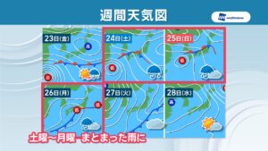 【天気予報】台風30号の影響で23日夜から雨の見込み　大雨になる恐れも　岡山・香川