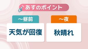 【天気予報】深夜から14日早朝にかけて本降りの雨も　昼前までに回復し秋晴れに　岡山・香川